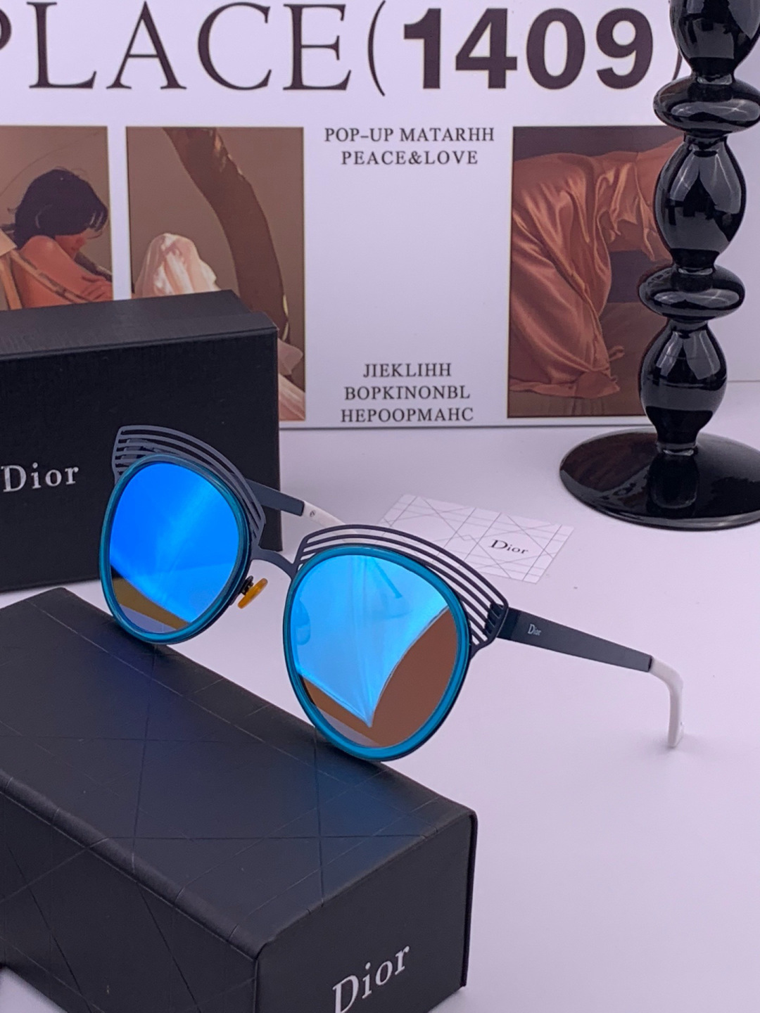 DIOR🌋☔️时尚圆框太阳镜镜片 顶级奢侈品[强] 高品质[胜利][亲亲]🍦🍨 [得意] 气质非凡😄 🍫