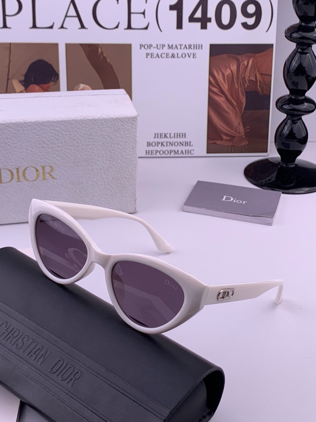 🔺 【DIOR-迪奥】开春新款 潮流爆款 时尚方框偏光太阳镜 高品质 佩戴舒适 网红潮款墨镜 型号：D4