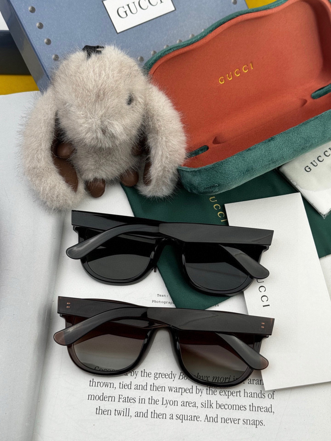 🔺 【GUCCI】开春新款 潮流爆款 时尚方框偏光太阳镜 高品质 佩戴舒适 网红潮款墨镜 型号：G910