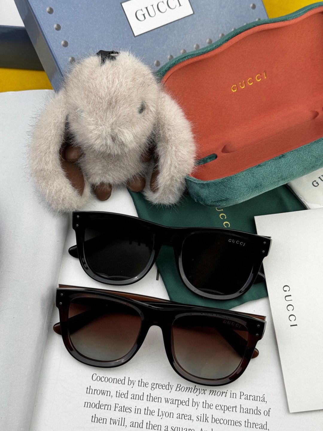 🔺 【GUCCI】开春新款 潮流爆款 时尚方框偏光太阳镜 高品质 佩戴舒适 网红潮款墨镜 型号：G910