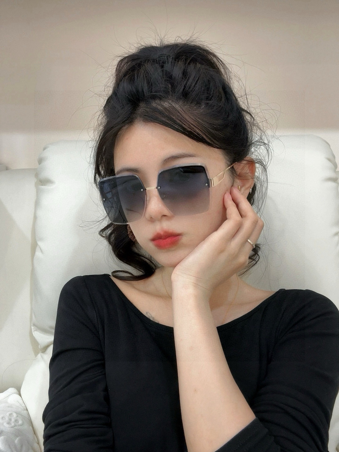 NO:897173,[Chanel] Spring new style, trendy hot style, fashionable square-frame sunglasses, high quality, comfortable to wear, Internet celebrity trendy sunglasses, women's high-definition sunglasses, high-quality TR frames, model CH4494 glasses, sunglasses, sunglasses, glasses, chanel19860909【香奈儿】开春新款 潮流爆款 时尚方框太阳镜 高品质 佩戴舒适 网红潮款墨镜 女士高清太阳镜 高品质TR镜框 型号CH4494眼镜墨镜太阳镜,眼镜,chanel,glasses