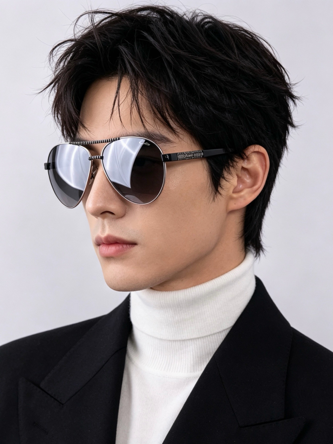 【Cartier  卡地亚】 👑男女款偏光墨镜  双色烤漆工艺  进口宝丽来偏光镜片   顶级做工彰显非