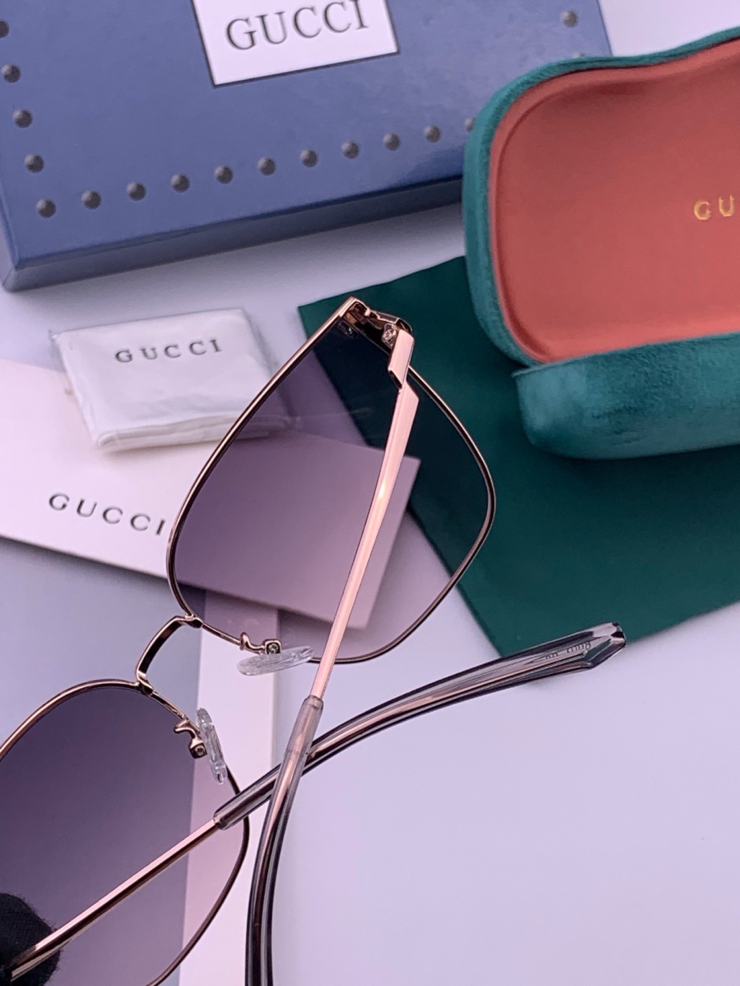 🔺 【GUCCI】开春新款 潮流爆款 时尚太阳镜 高品质 佩戴舒适 网红潮款墨镜 型号：G2660