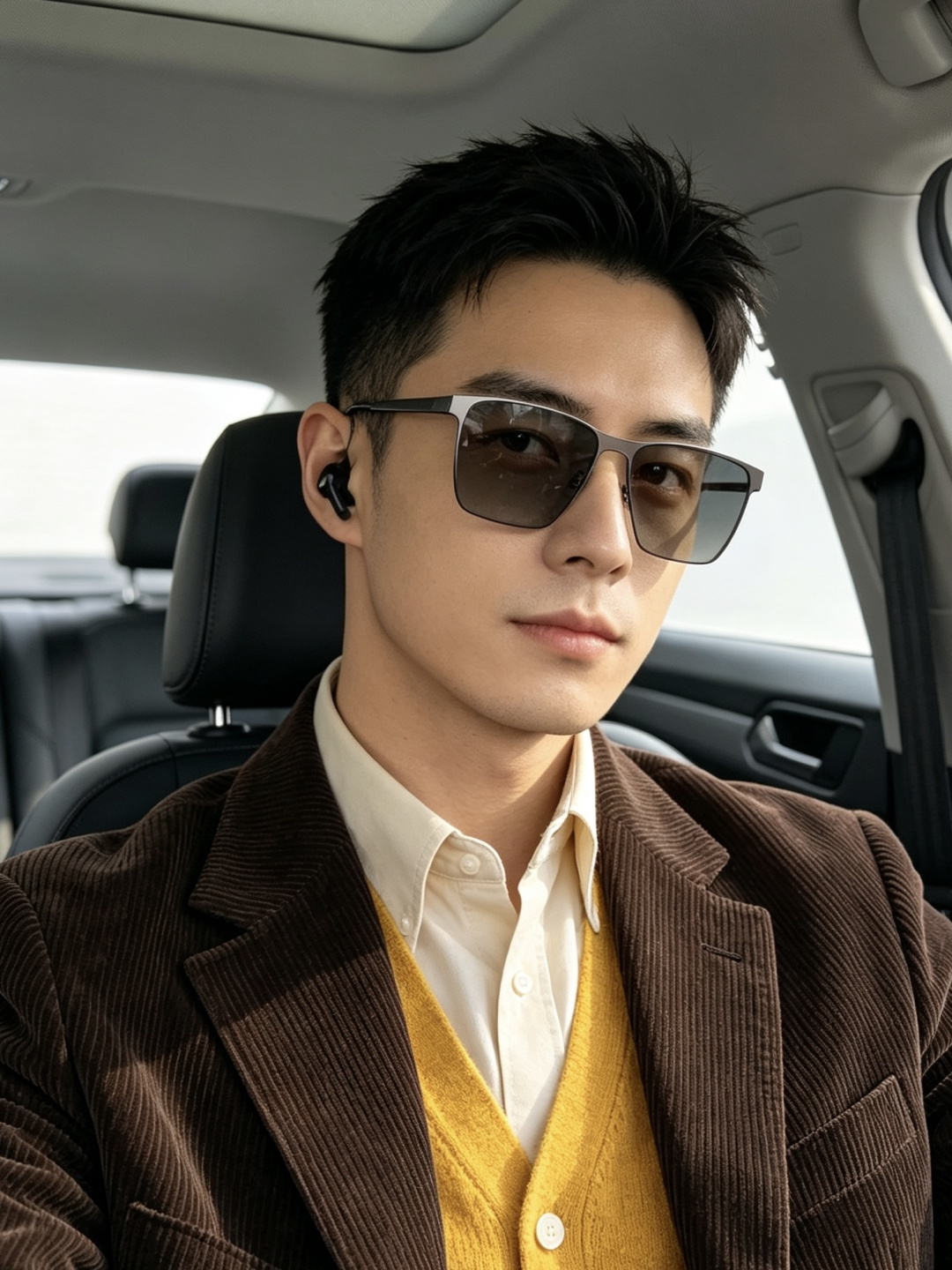 GUCCI 男款炫彩飞行员偏光太阳镜 ❤️材质：高清尼龙加厚卡槽高清偏光镜片 🌹无边框镜架💕颜👍型号：G28900