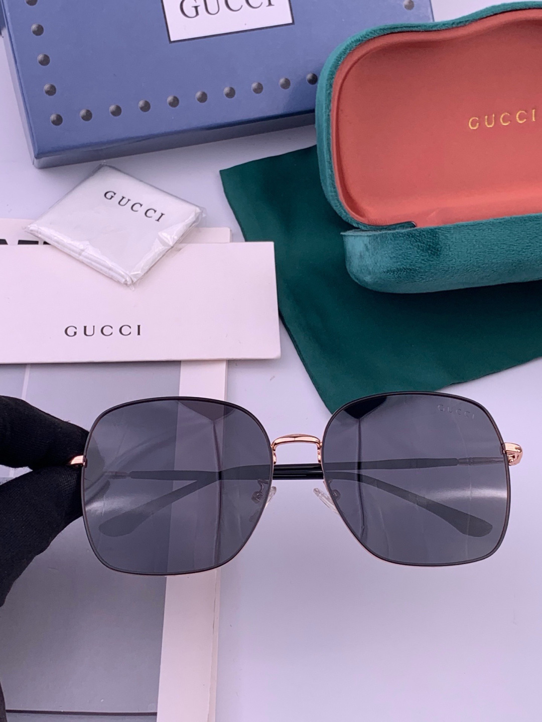 🔺GUCCI🔻古驰 GG圆框太阳镜 完美品质 🎓独特设计  适合各种脸型 亮相时装周 超时尚百搭 实物精致  情侣款 男