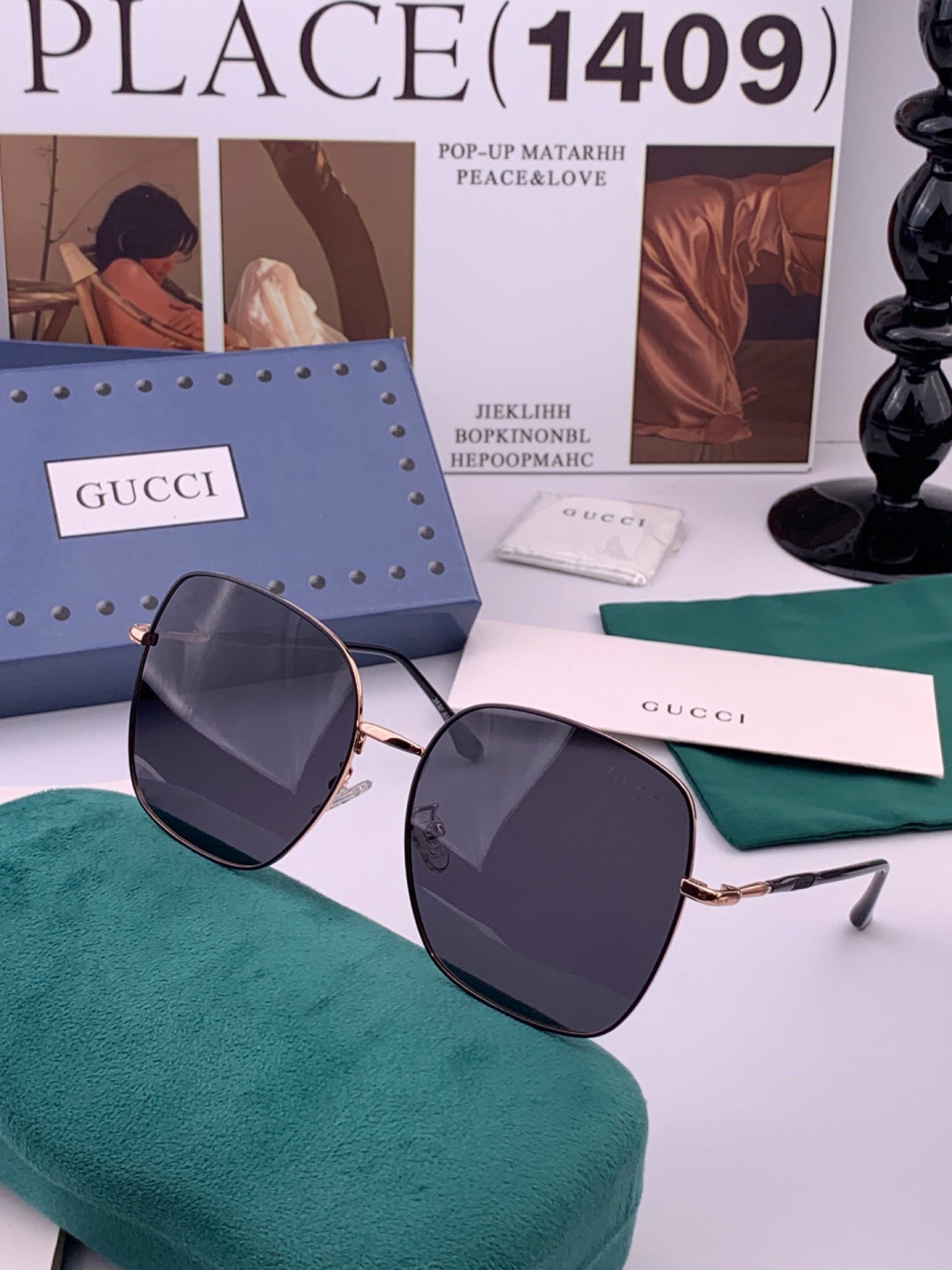 🔺GUCCI🔻古驰 GG圆框太阳镜 完美品质 🎓独特设计  适合各种脸型 亮相时装周 超时尚百搭 实物精致  情侣款 男