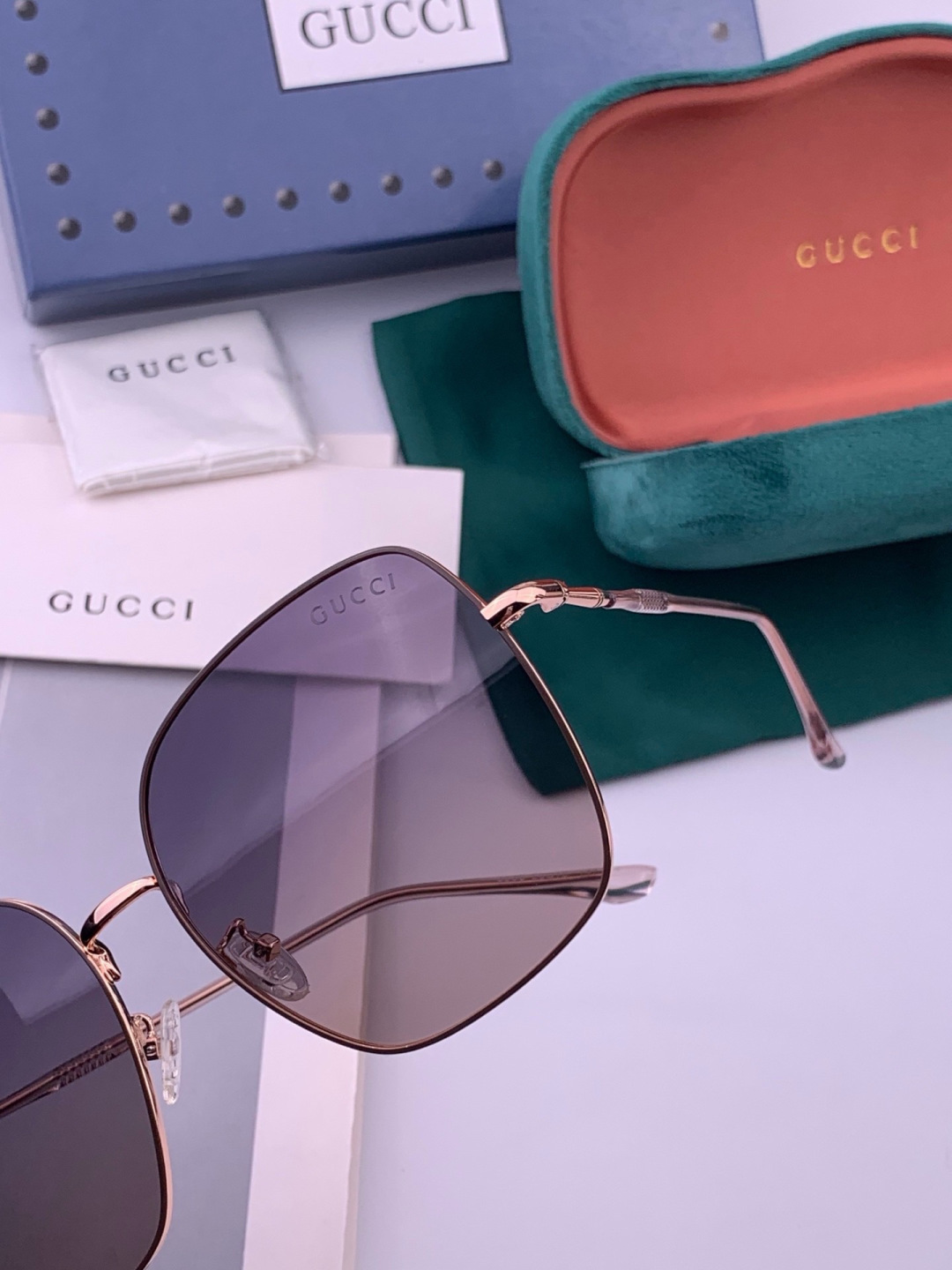 🔺GUCCI🔻古驰 GG圆框太阳镜 完美品质 🎓独特设计  适合各种脸型 亮相时装周 超时尚百搭 实物精致  情侣款 男