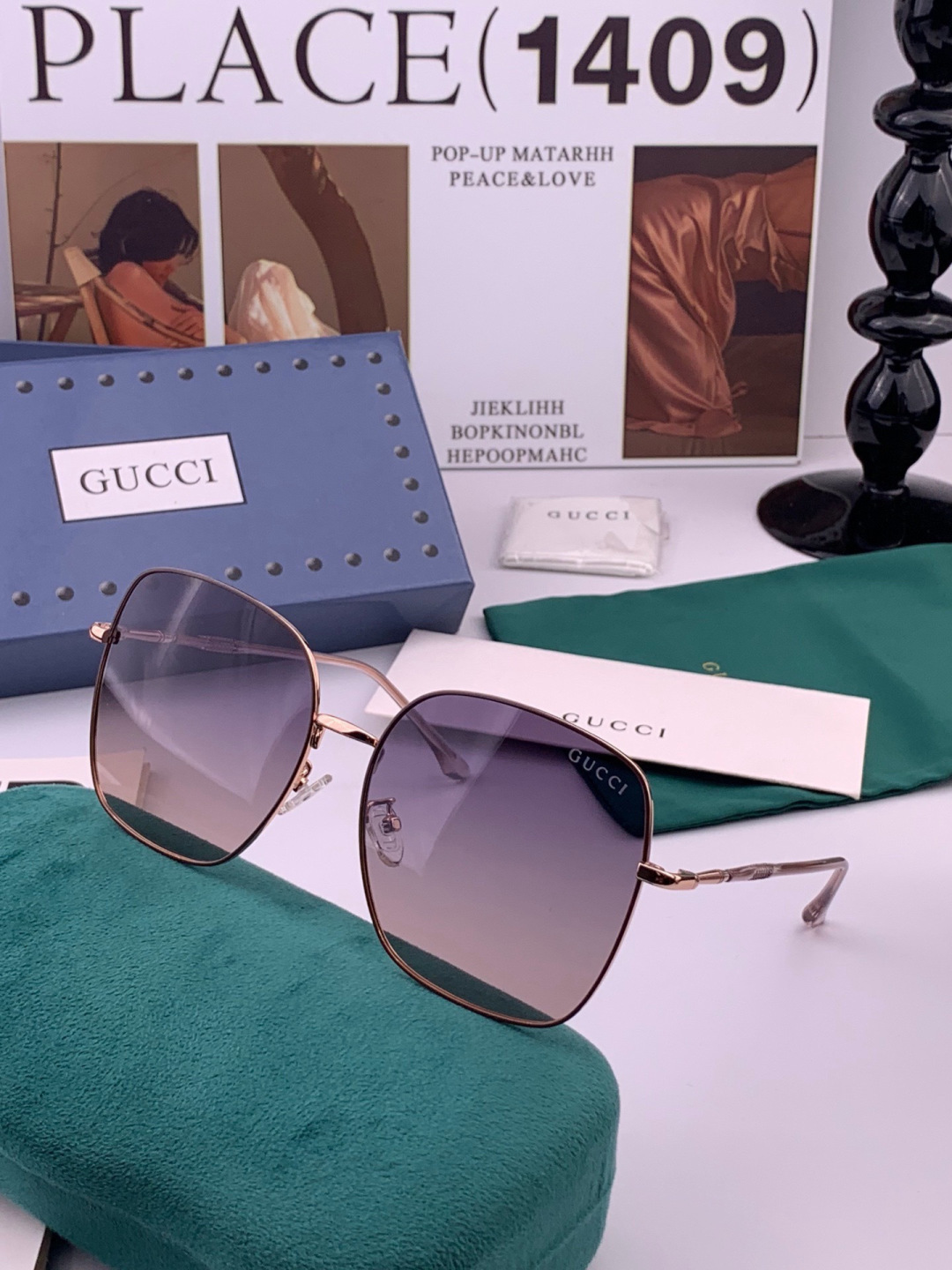 🔺GUCCI🔻古驰 GG圆框太阳镜 完美品质 🎓独特设计  适合各种脸型 亮相时装周 超时尚百搭 实物精致  情侣款 男