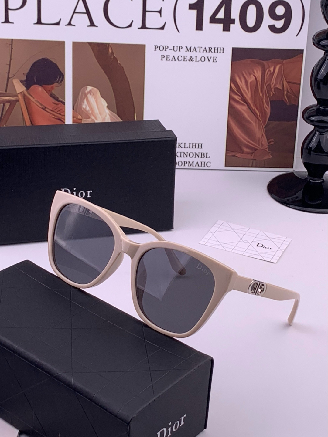 【DIOR】新款潮流爆款 时尚方框太阳镜 佩戴舒适 网红潮款墨镜  女士高清加厚偏光太阳镜🕶️ 🎉高品质TR镜框 ♥️♥