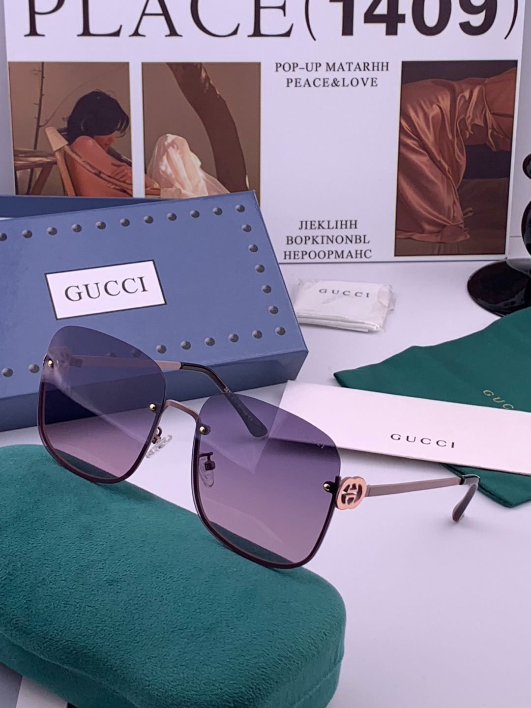 🔺GUCCI🔻古驰 GG圆框太阳镜 完美品质 🎓独特设计  适合各种脸型 亮相时装周 超时尚百搭 实物精致  情侣款 男