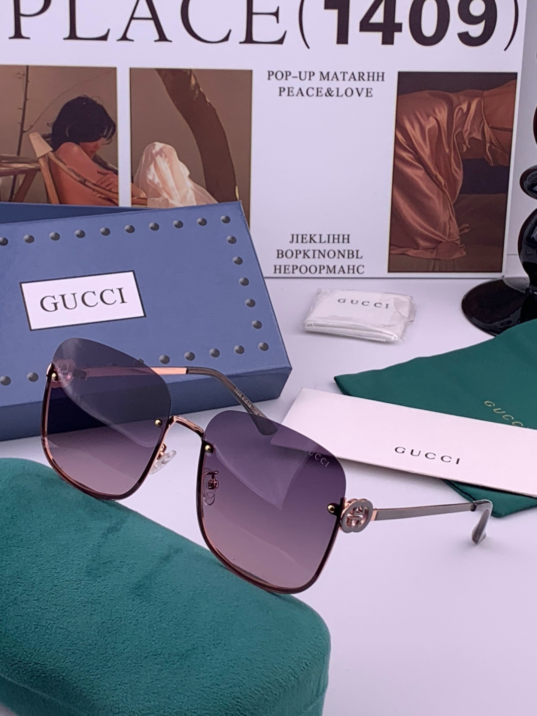 🔺GUCCI🔻古驰 GG圆框太阳镜 完美品质 🎓独特设计  适合各种脸型 亮相时装周 超时尚百搭 实物精致  情侣款 男