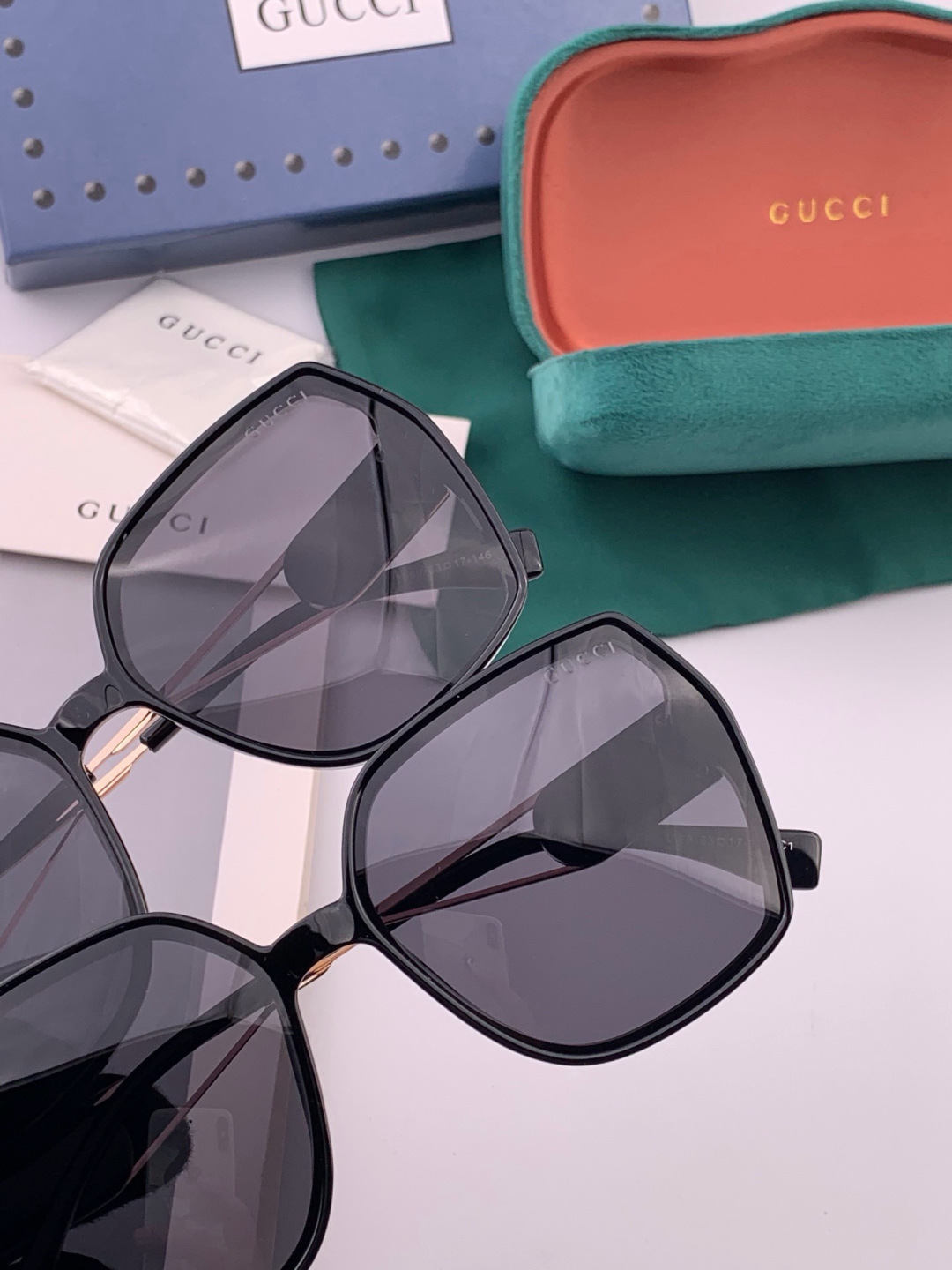 🔺 【GUCCI-偏光太阳镜】开春新款 潮流爆款 时尚圆框偏光太阳镜 高品质 佩戴舒适 网红潮款墨镜 女士高清偏光太阳镜