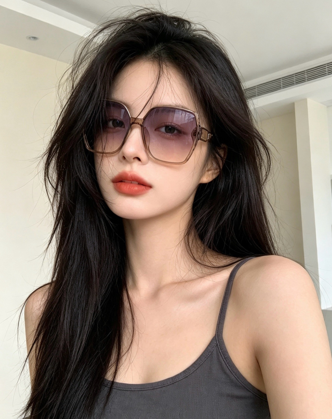 🔺 【GUCCI-偏光太阳镜】开春新款 潮流爆款 时尚圆框偏光太阳镜 高品质 佩戴舒适 网红潮款墨镜 女士高清偏光太阳镜
