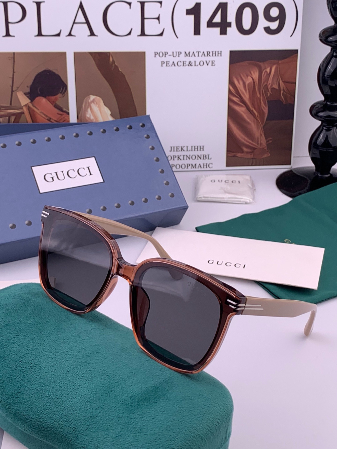 🔺GUCCI🔻古驰 GG圆框太阳镜 完美品质 🎓独特设计  适合各种脸型 亮相时装周 超时尚百搭 实物精致  情侣款 男