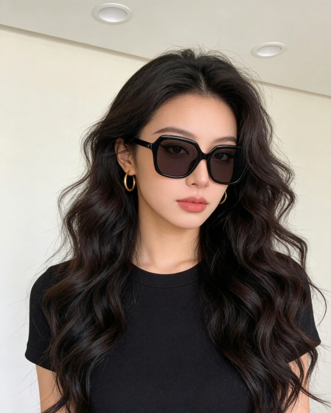 🔺 【GUCCI】开春新款 潮流爆款 时尚方框偏光太阳镜 高品质 佩戴舒适 网红潮款墨镜 女士高清尼龙偏光太阳镜🕶️ 🎉