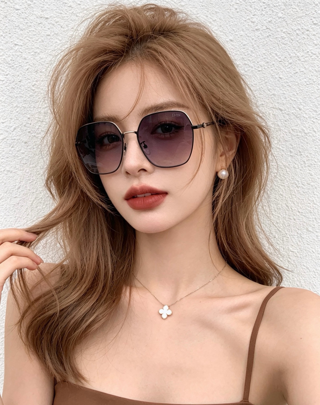 DIOR🌋☔️时尚方框太阳镜顶级奢侈品[强] 高品质[胜利][亲亲]🍦🍨 [得意] 气质非凡😄 🍫🍪女士开车墨镜[爱情]
