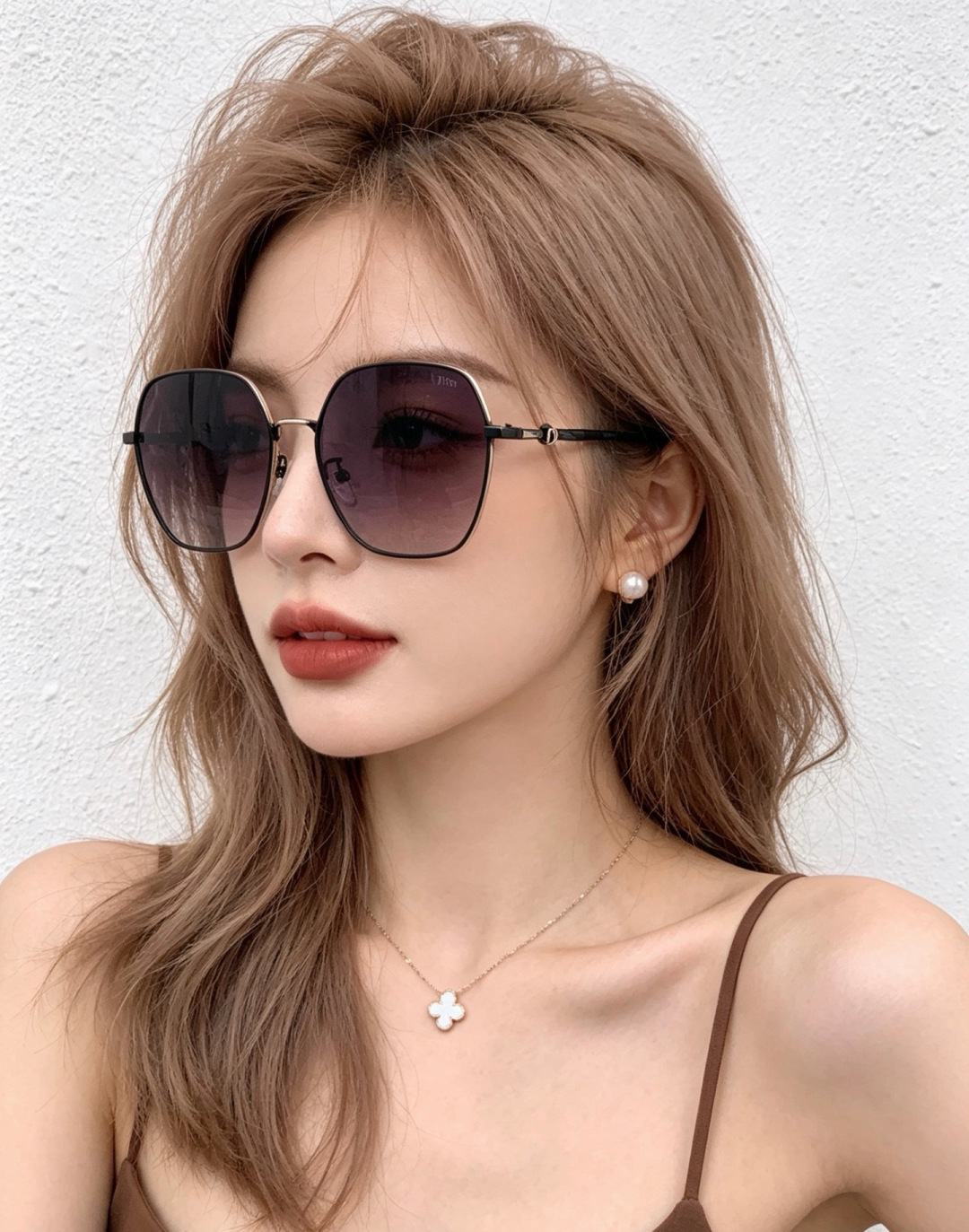 DIOR🌋☔️时尚方框太阳镜顶级奢侈品[强] 高品质[胜利][亲亲]🍦🍨 [得意] 气质非凡😄 🍫🍪女士开车墨镜[爱情]