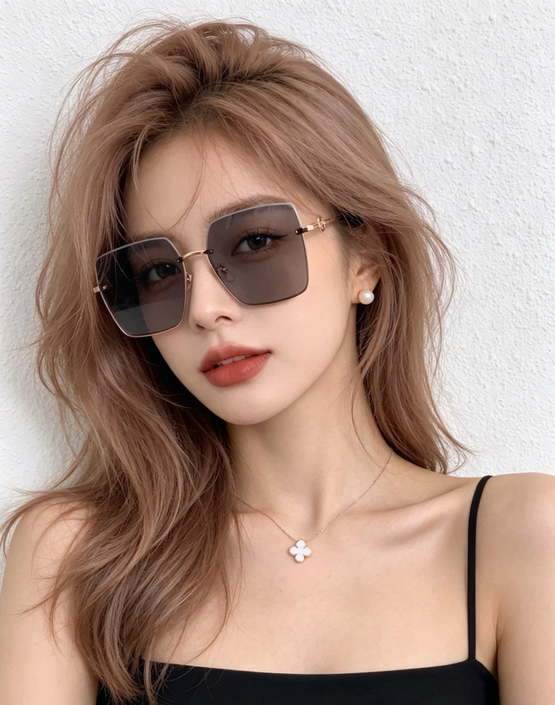 DIOR🌋☔️时尚无框太阳镜镜片 顶级奢侈品[强] 高品质[胜利][亲亲]🍦🍨 [得意] 气质非凡😄 🍫🍪女士开车墨镜[