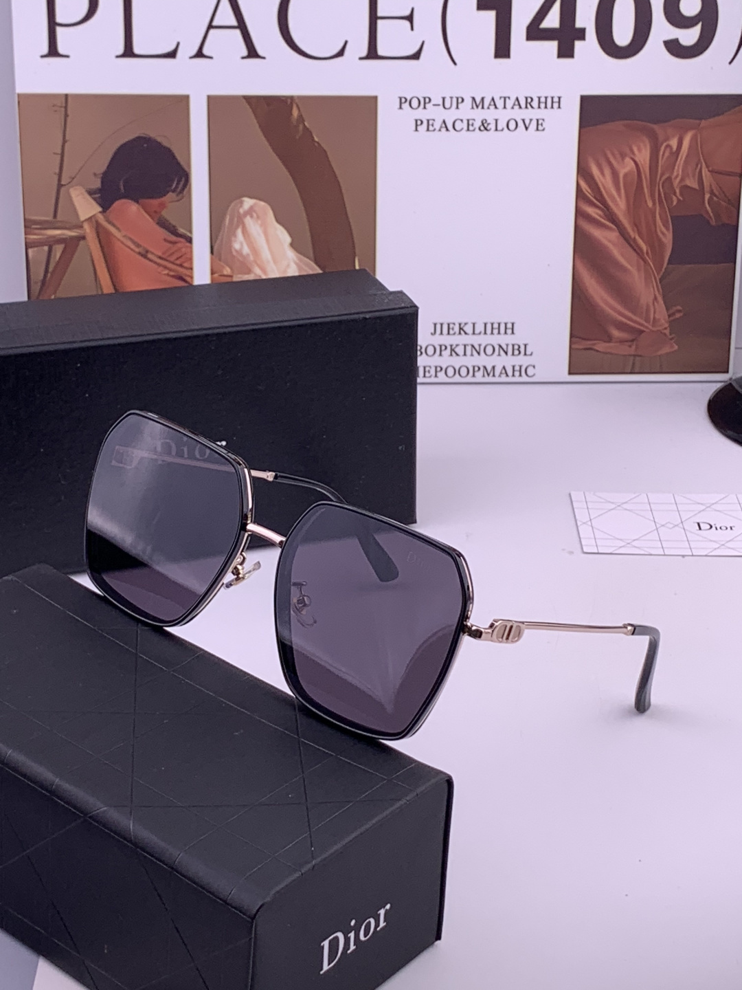 🔺 【DIOR-迪奥】开春新款 潮流爆款 时尚尼龙偏光太阳镜 高品质 佩戴舒适 网红潮款墨镜 型号：D7635