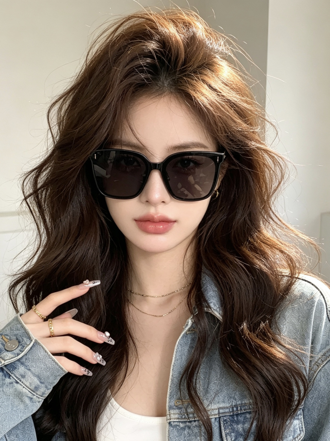 GUCCI  新款尼龙偏光太眼镜，情侣款时尚方框太阳镜佩戴舒适网红潮流款墨镜，大气女人范儿，大脸小脸都好看 ！型号：G6