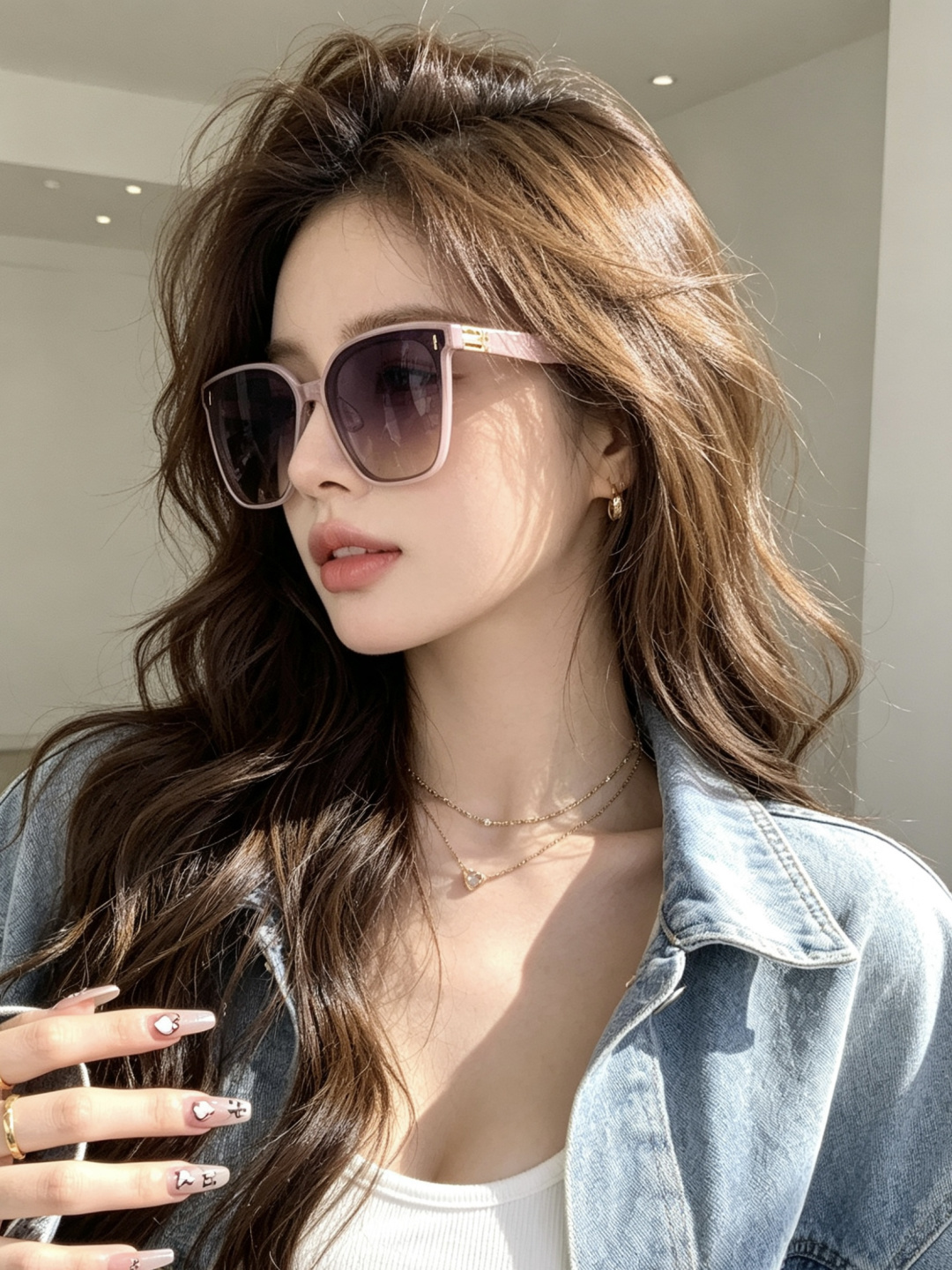 GUCCI  新款尼龙偏光太眼镜，情侣款时尚方框太阳镜佩戴舒适网红潮流款墨镜，大气女人范儿，大脸小脸都好看 ！型号：G6