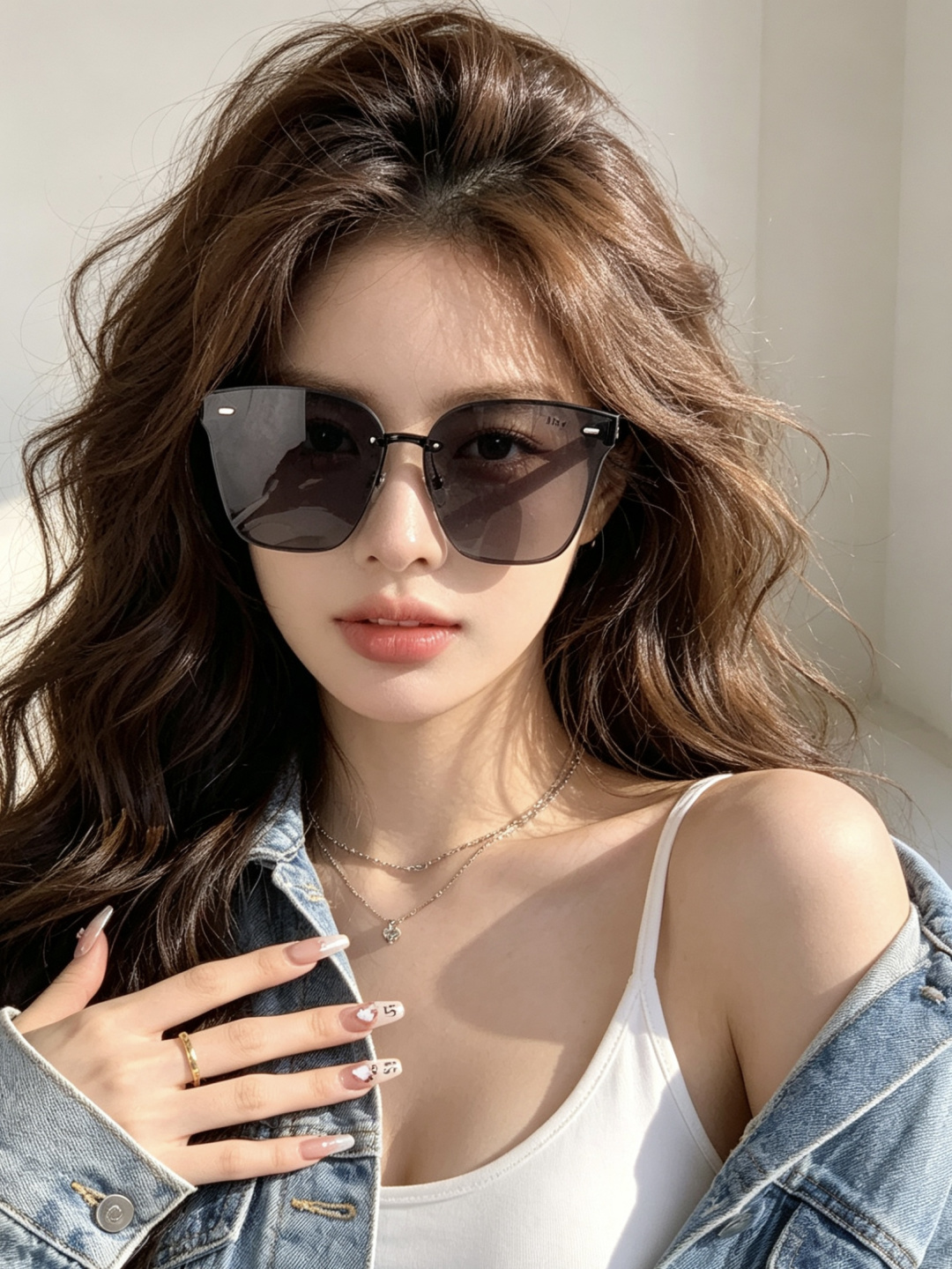 DIOR 新款太阳镜  中性款男女都可佩戴 镜架的材质是选用经典的优质板材 高品质 修脸神器时尚太阳镜  型号：CD51