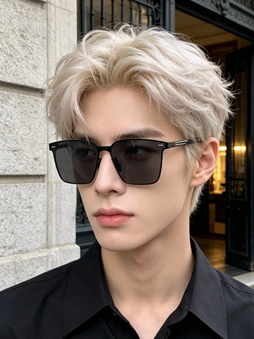GUCCI 男款炫彩飞行员偏光太阳镜 ❤️材质：高清尼龙加厚卡槽高清偏光镜片 🌹无边框镜架💕颜👍型号：G176