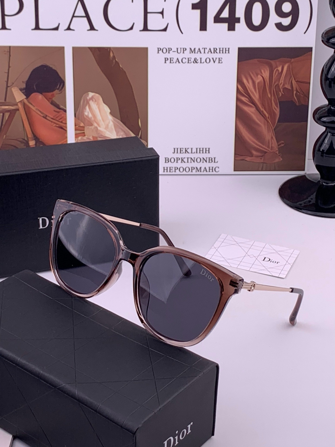 🔺 【DIOR-迪奥】开春新款 潮流爆款 时尚方框偏光太阳镜 高品质 佩戴舒适 网红潮款墨镜 型号：D31101