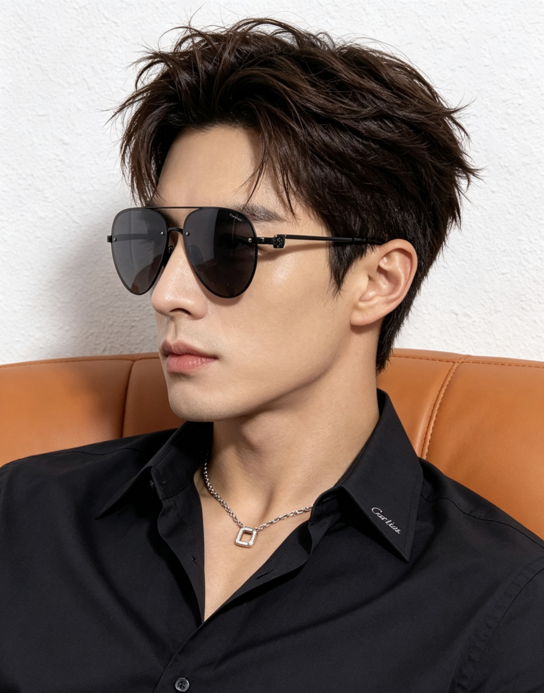 【Cartier  卡地亚】 👑男女款偏光墨镜  双色烤漆工艺  进口宝丽来偏光镜片   顶级做工彰显非凡品味 高品质 