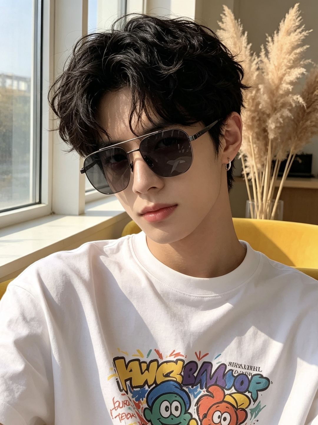 GUCCI 男款炫彩飞行员偏光太阳镜 ❤️材质：高清尼龙加厚卡槽高清偏光镜片 🌹无边框镜架💕颜👍型号：G2702