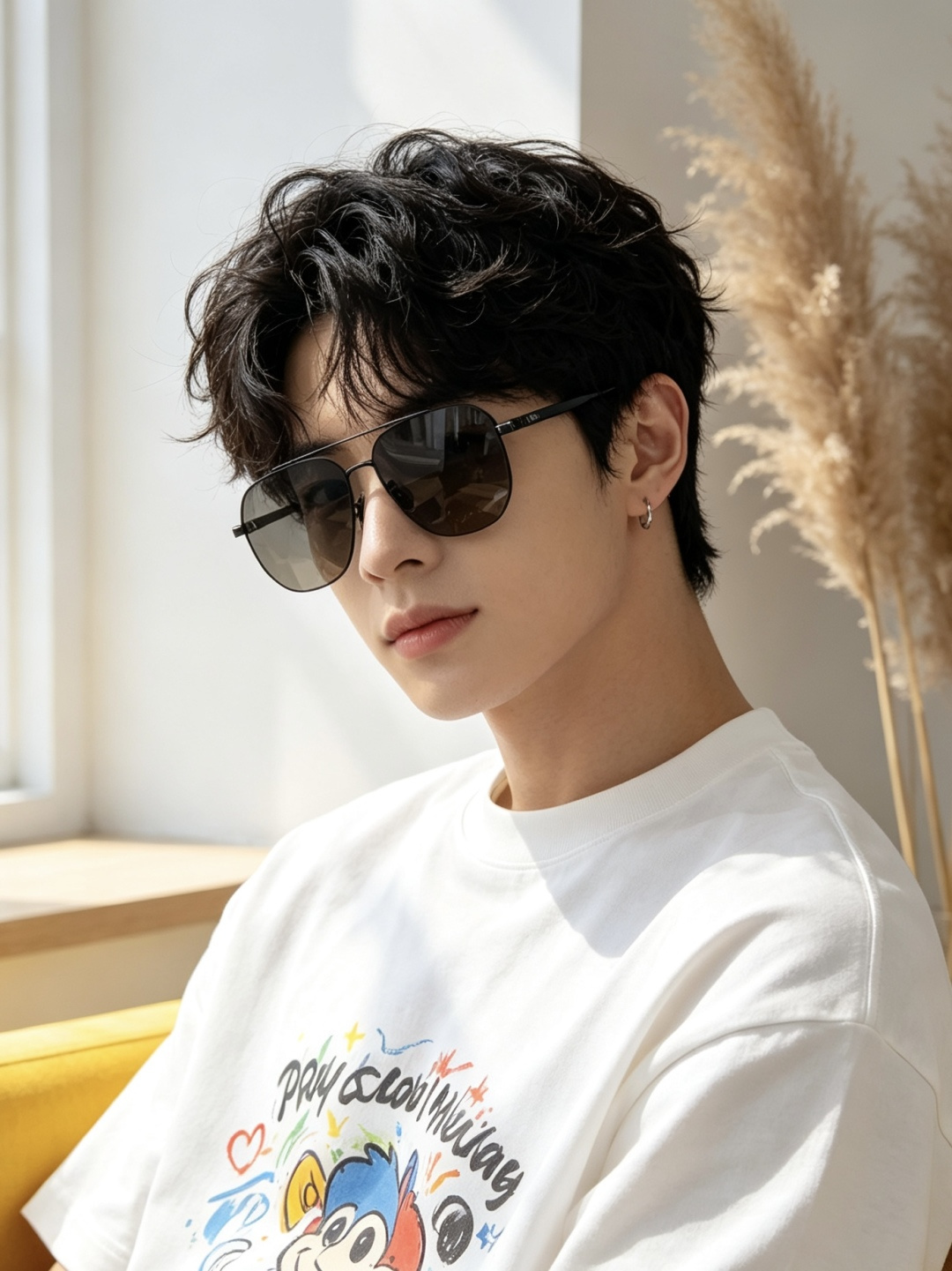 GUCCI 男款炫彩飞行员偏光太阳镜 ❤️材质：高清尼龙加厚卡槽高清偏光镜片 🌹无边框镜架💕颜👍型号：G2702 