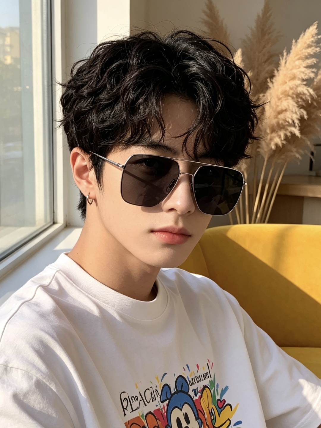 GUCCI 男款炫彩飞行员偏光太阳镜 ❤️材质：高清尼龙加厚卡槽高清偏光镜片 🌹无边框镜架💕颜👍型号：G91808