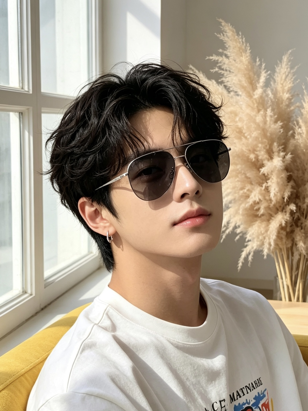 GUCCI 男款炫彩飞行员偏光太阳镜 ❤️材质：高清尼龙加厚卡槽高清偏光镜片 🌹无边框镜架💕颜👍型号：G31809