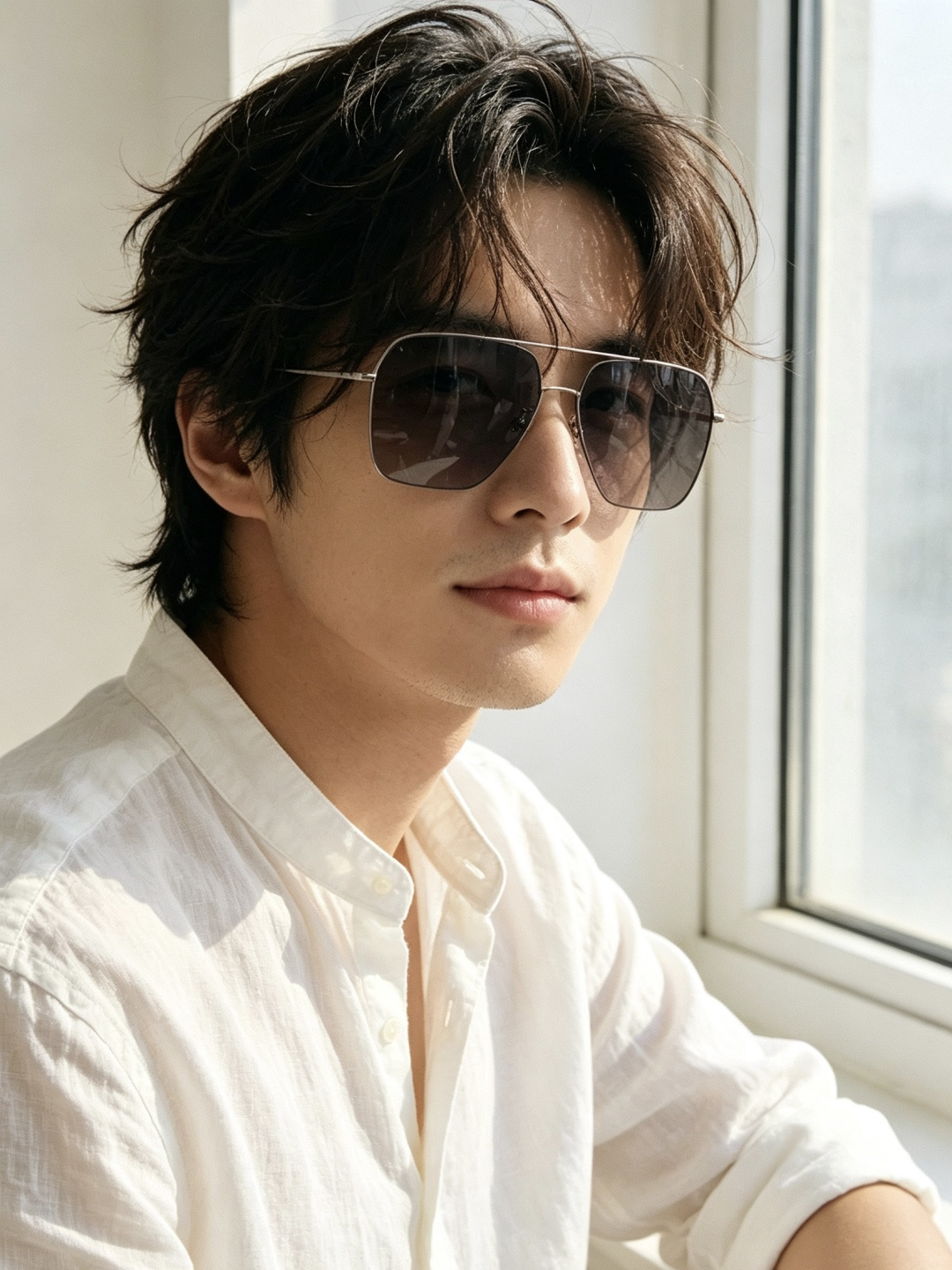 GUCCI 男款炫彩飞行员偏光太阳镜 ❤️材质：高清尼龙加厚卡槽高清偏光镜片 🌹无边框镜架💕颜👍型号：G0702