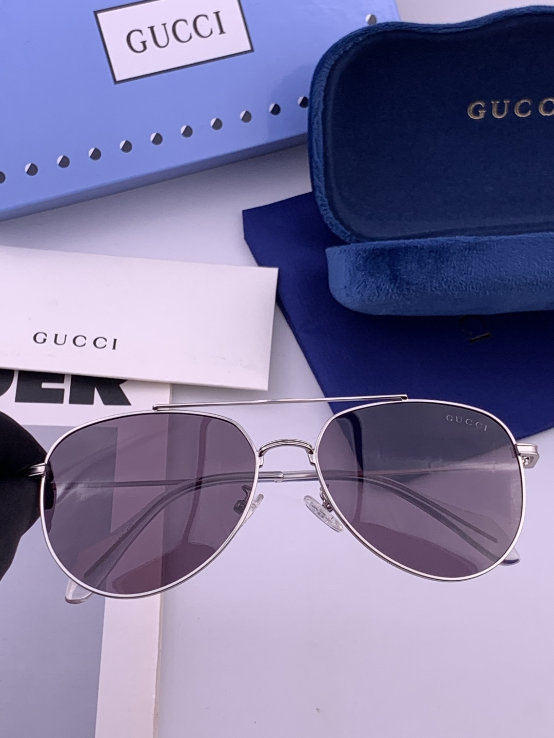 Gucci 。  高品质男女款墨镜   👍 进口宝丽来偏光镜片  。蛤蟆镜 开车钓鱼都可 。百搭显瘦墨镜韩版男士飞行员大