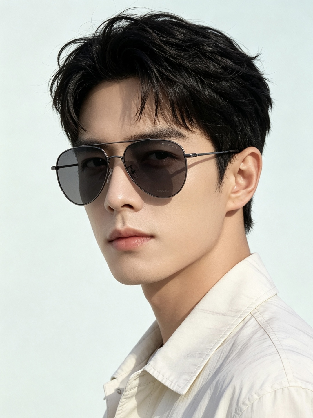 Gucci 。  高品质男女款墨镜   👍 进口宝丽来偏光镜片  。蛤蟆镜 开车钓鱼都可 。百搭显瘦墨镜韩版男士飞行员大