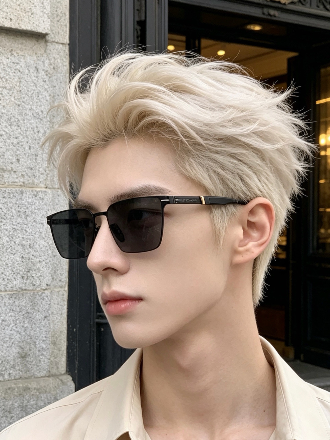 ♦️LV  新款男女情侣款太阳镜多边形墨镜iP电镀永不褪色 超轻超有弹性整幅眼镜无螺丝重要的是压不坏 高清尼龙镜片、精湛