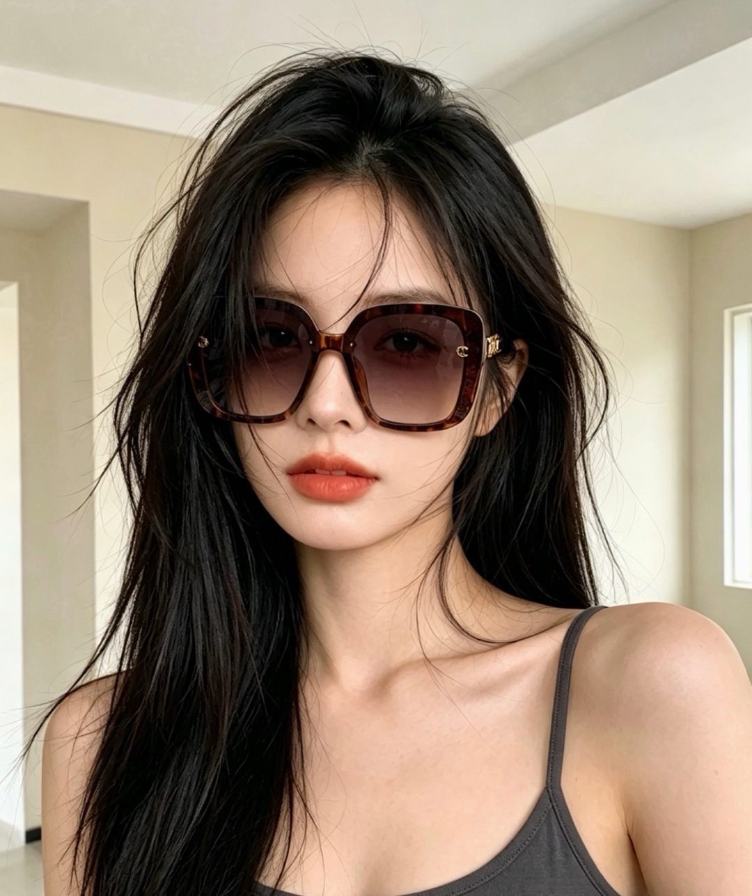 🆕 【CHANEL】香奈儿 新款潮流爆款 时尚圆框太阳镜 佩戴舒适 网红潮款墨镜 女士高清加厚偏光太阳镜🕶️ 🎉高品 🆕 【CHANEL】香奈儿 新款潮流爆款 时尚圆框太阳镜 佩戴舒适 网红潮款墨镜 女士高清加厚偏光太阳镜🕶️ 🎉高品