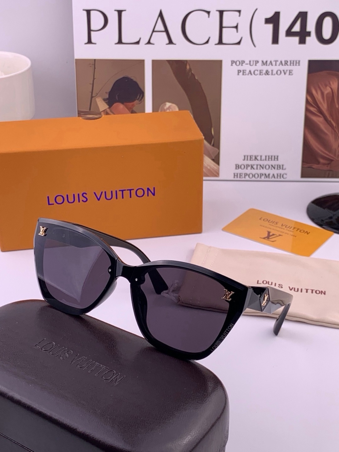 🆕   LV 太阳镜潮品官网模特同款 [玫瑰][玫瑰]四叶草🍀精致个性设计简约时尚 高品质值得拥有绝对潮爆整个夏季 新款