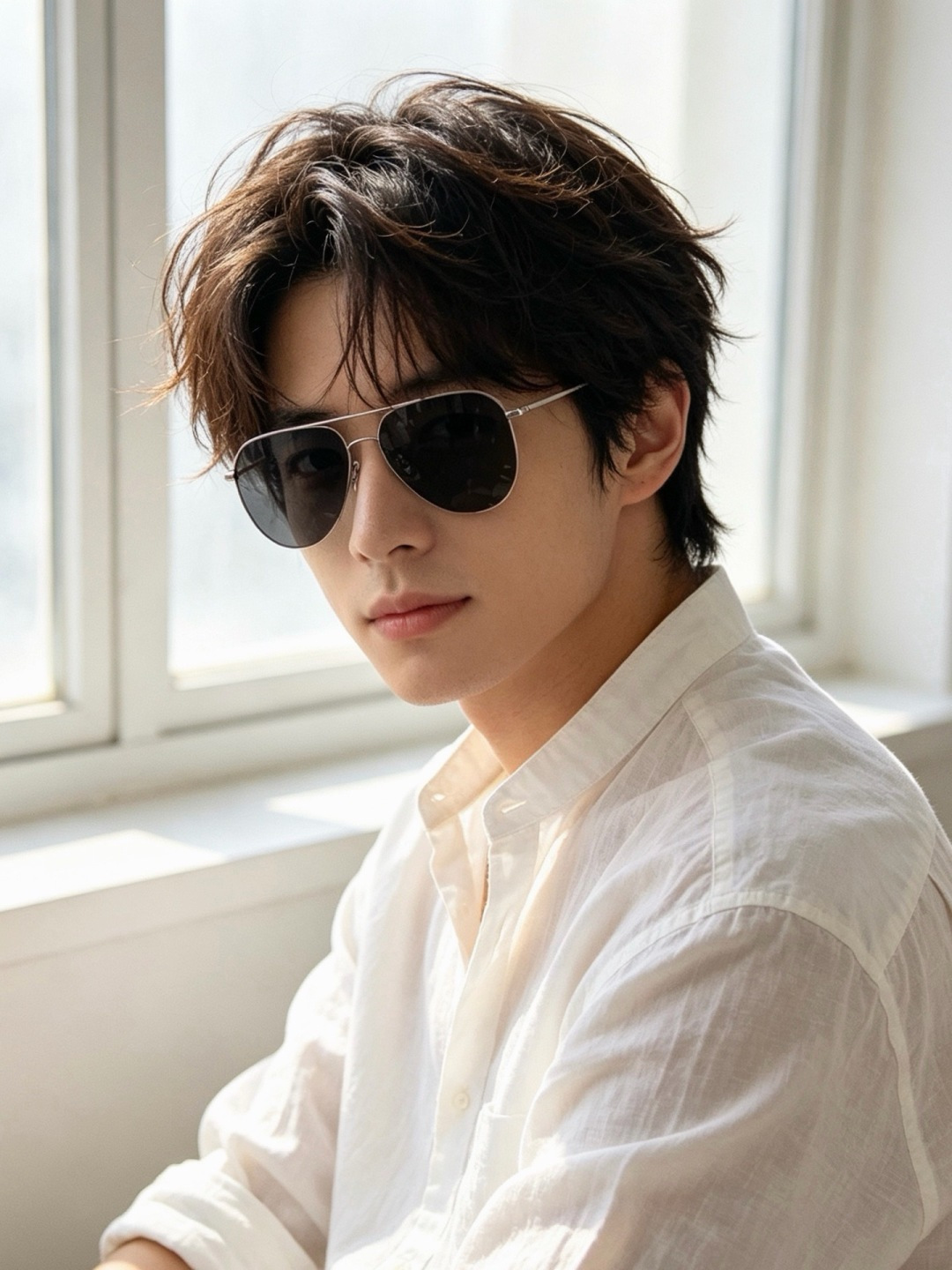 🆕         GUCCI 男款炫彩飞行员偏光太阳镜 ❤️材质：高清尼龙加厚卡槽高清偏光镜片 🌹无边框镜架💕颜👍型号