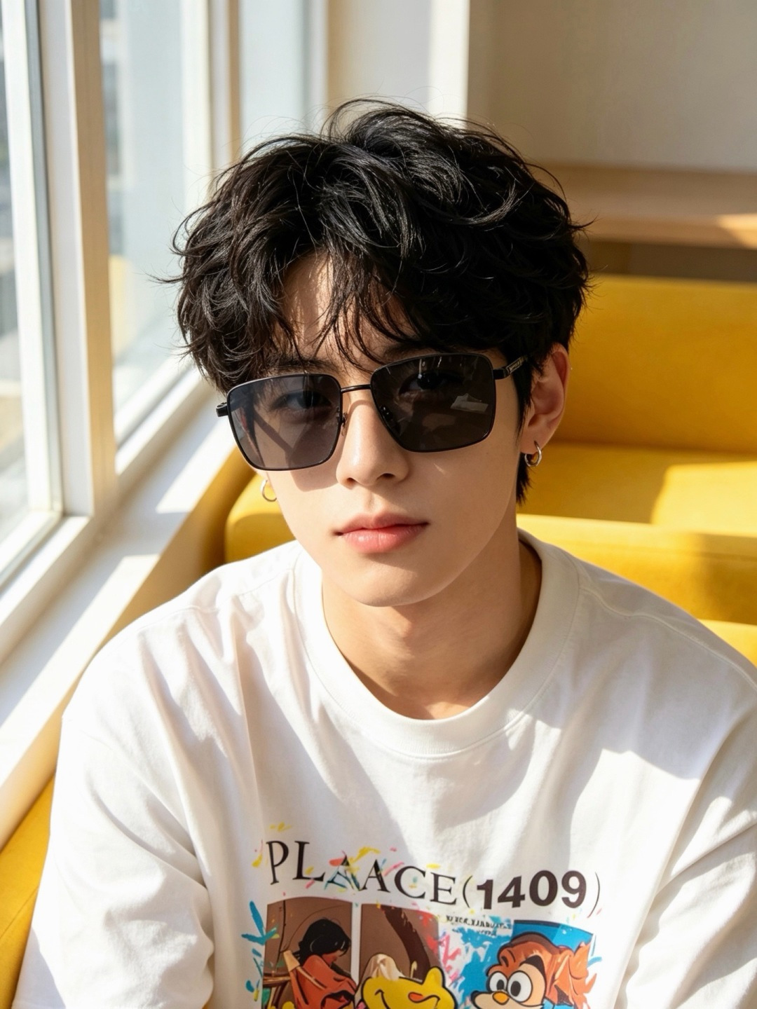🆕       LV 男款炫彩飞行员偏光太阳镜 ❤️材质：高清尼龙加厚卡槽高清偏光镜片 🌹无边框镜架💕颜👍型号：L189