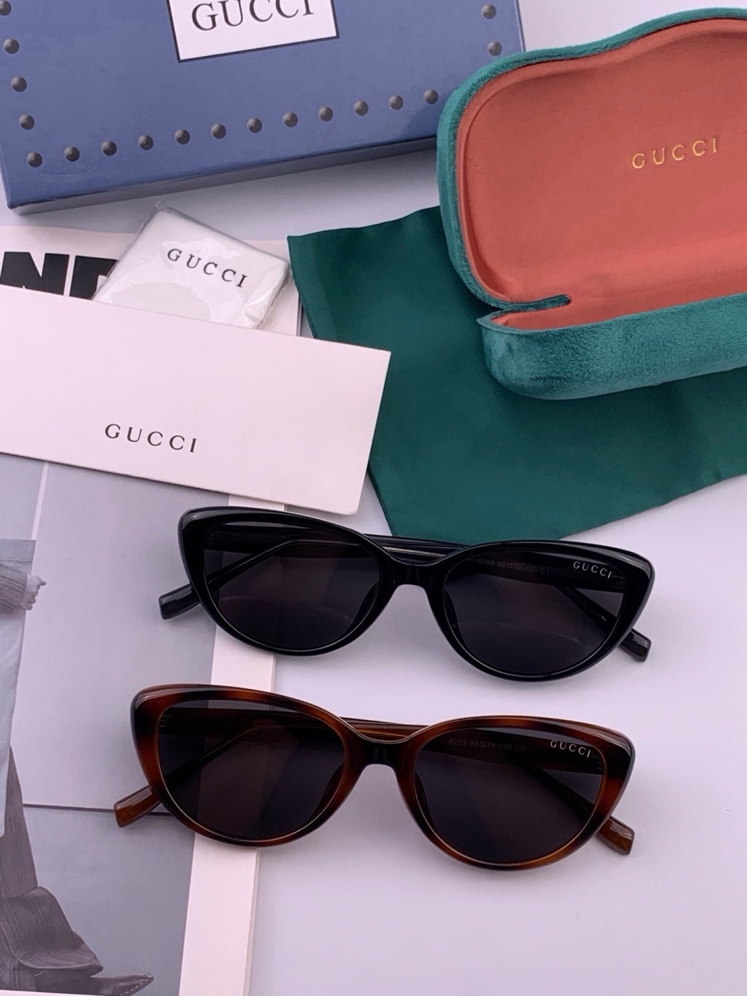 🆕   GUCCI  新款偏光太眼镜，情侣款时尚方框太阳镜佩戴舒适网红潮流款墨镜，大气女人范儿，大脸小脸都好看 ！型号：