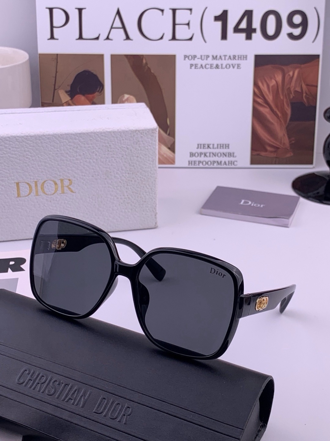 🆕  🔺 【DIOR-迪奥】开春新款 潮流爆款 时尚尼龙偏光太阳镜 高品质 佩戴舒适 网红潮款墨镜 型号：D3510