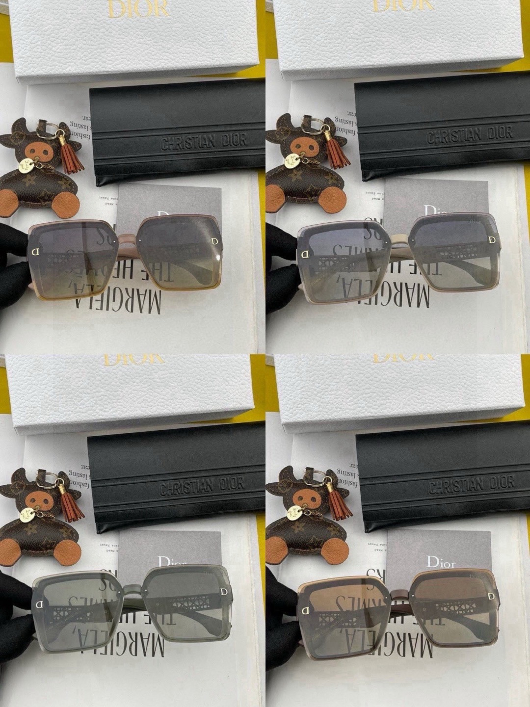 🆕 🔺 【DIOR-迪奥】开春新款 潮流爆款 时尚方框尼龙太阳镜 高品质 佩戴舒适 网红潮款墨镜 女士高清尼龙太阳镜🕶️