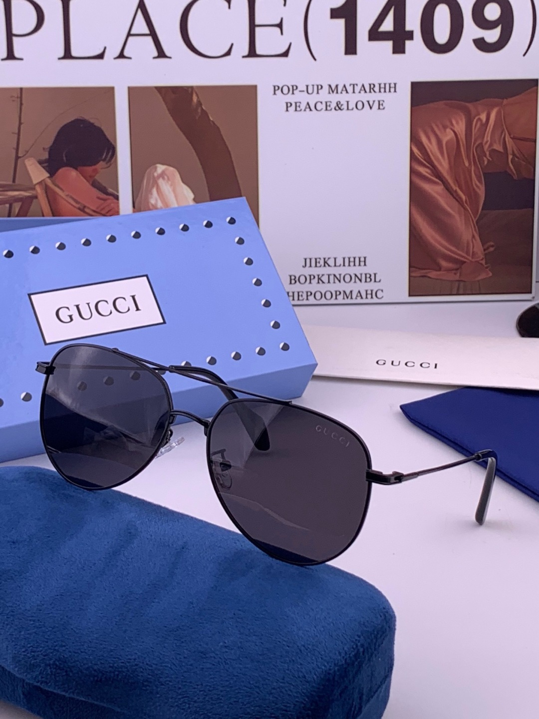 🆕   Gucci 🔥  高品质男女款墨镜   👍 进口宝丽来偏光镜片  🔥蛤蟆镜 开车钓鱼都可 🔥百搭显瘦墨镜韩版男士
