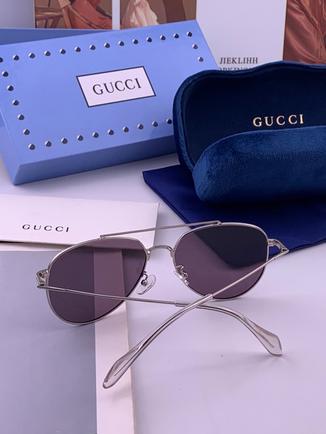 🆕   Gucci 🔥  高品质男女款墨镜   👍 进口宝丽来偏光镜片  🔥蛤蟆镜 开车钓鱼都可 🔥百搭显瘦墨镜韩版男士