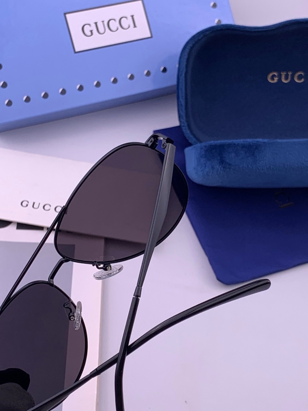 🆕   Gucci 🔥  高品质男女款墨镜   👍 进口宝丽来偏光镜片  🔥蛤蟆镜 开车钓鱼都可 🔥百搭显瘦墨镜韩版男士