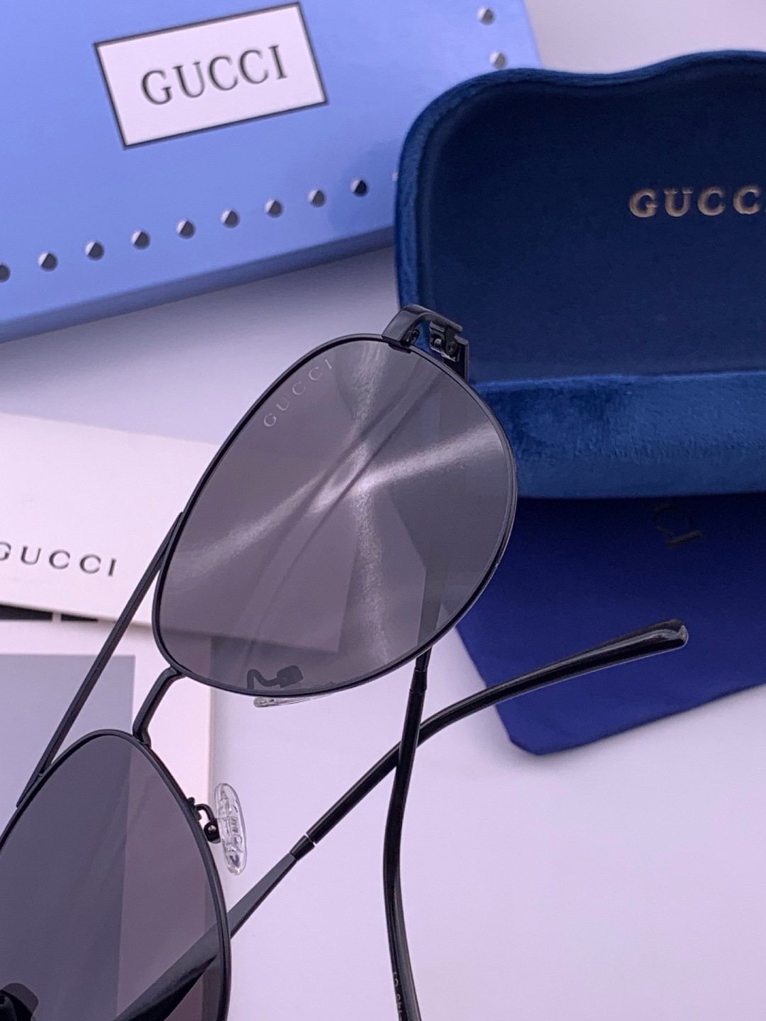 🆕   Gucci 🔥  高品质男女款墨镜   👍 进口宝丽来偏光镜片  🔥蛤蟆镜 开车钓鱼都可 🔥百搭显瘦墨镜韩版男士