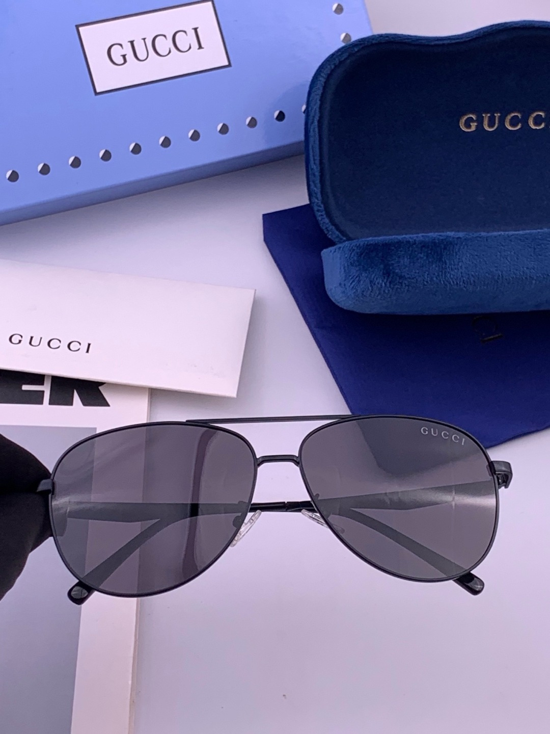 🆕   Gucci 🔥  高品质男女款墨镜   👍 进口宝丽来偏光镜片  🔥蛤蟆镜 开车钓鱼都可 🔥百搭显瘦墨镜韩版男士