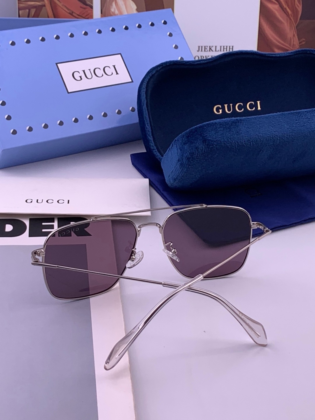 🆕   Gucci 🔥  高品质男女款墨镜   👍 进口宝丽来偏光镜片  🔥蛤蟆镜 开车钓鱼都可 🔥百搭显瘦墨镜韩版男士